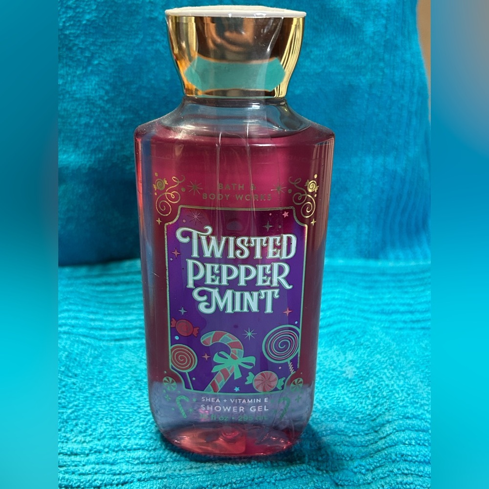 Bath & Body Works Pink Body Wash Twisted Peppermint
